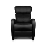 NNEDSZ PU Leather Reclining Armchair - Black