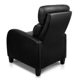 NNEDSZ PU Leather Reclining Armchair - Black