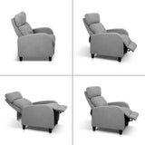 NNEDSZ Fabric Reclining Armchair - Grey