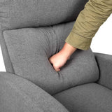 NNEDSZ Fabric Reclining Armchair - Grey