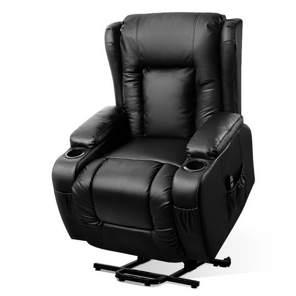 NNEDSZ Electric Recliner Chair Lift Heated Massage Chairs Lounge Sofa Leather