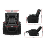 NNEDSZ Electric Recliner Chair Lift Heated Massage Chairs Lounge Sofa Leather