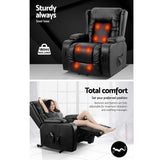 NNEDSZ Electric Recliner Chair Lift Heated Massage Chairs Lounge Sofa Leather