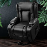 NNEDSZ Electric Recliner Chair Lift Heated Massage Chairs Lounge Sofa Leather