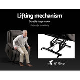 NNEDSZ Electric Recliner Chair Lift Heated Massage Chairs Fabric Lounge Sofa