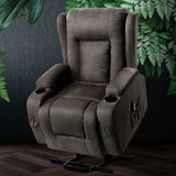 NNEDSZ Electric Recliner Chair Lift Heated Massage Chairs Fabric Lounge Sofa