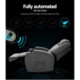 NNEDSZ Electric Massage Chair Recliner Sofa Lift Motor Armchair Heating Fabric
