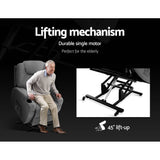 NNEDSZ Electric Massage Chair Recliner Sofa Lift Motor Armchair Heating Fabric