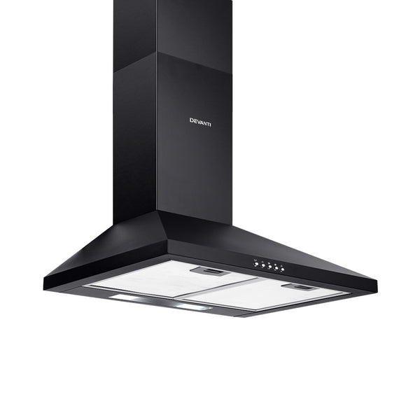 NNEDSZ Pyramid Range Hood Rangehood 600mm 60cm Kitchen Canopy Black