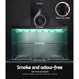 NNEDSZ Pyramid Range Hood Rangehood 600mm 60cm Kitchen Canopy Black