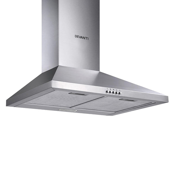 NNEDSZ Range Hood 60cm 600mm Kitchen Canopy Stainless Steel Rangehood Wall Mount