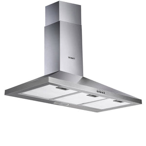 NNEDSZ Range Hood 90cm 900mm Kitchen Canopy Stainless Steel Rangehood Wall Mount