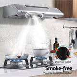 NNEDSZ Fixed Range Hood Rangehood Stainless Steel Kitchen Canopy 60cm 600mm