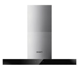 NNEDSZ Range Hood 900mm Rangehood 90cm Stainless Steel Glass Kitchen Canopy Black