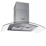 NNEDSZ Range Hood 900mm Rangehood Kitchen Stainless Glass Canopy 90cm