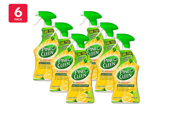 NNEKG Pine O Cleen Multi Purpose Lemon Lime Burst Trigger 750ml 6 Pack
