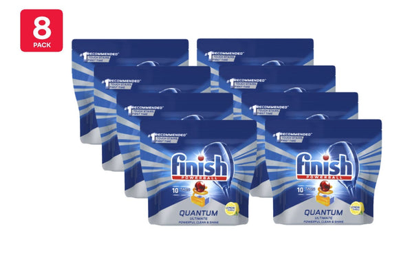 NNEKG 80 Finish Quantum Ultimate Lemon Sparkle 80 Tablets (10 Tablets x 8 Packs)