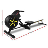 NNEDSZ Rowing Exercise Machine Rower Resistance Fitness Home Gym Cardio Air