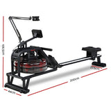 NNEDSZ Rowing Exercise Machine Rower Water Resistance Fitness Gym Home Cardio