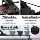 NNEDSZ Rowing Exercise Machine Rower Water Resistance Fitness Gym Home Cardio
