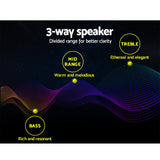 NNEDSZ Set of 2 6.5inch LED Light Car Speakers