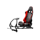 NNEDSZ Racing Simulator Cockpit Steering Wheel Adjustable Gaming Chair PVC Seat