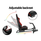 NNEDSZ Racing Simulator Cockpit Steering Wheel Adjustable Gaming Chair PVC Seat