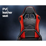 NNEDSZ Racing Simulator Cockpit Steering Wheel Adjustable Gaming Chair PVC Seat