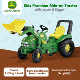 NNEDPE John Deere Kids Premium Ride on Tractor with Maxi Loader RT046638