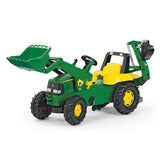NNEDPE John Deere Rolly Kids  Ride On Tractor with Loader & Digger RT811076