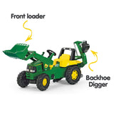 NNEDPE John Deere Rolly Kids  Ride On Tractor with Loader & Digger RT811076