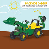 NNEDPE John Deere Rolly Kids  Ride On Tractor with Loader & Digger RT811076