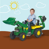 NNEDPE John Deere Rolly Kids  Ride On Tractor with Loader & Digger RT811076