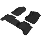 NNEDSZ Ford Ranger Car Floor Mats PX PX2 PX3 Dual Cab 2011-2019 3D Rubber