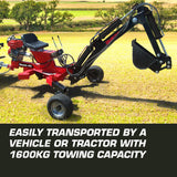 NNEMB 9HP Backhoe-Petrol Excavator 4-Stroke Hydraulic Bucket Towable