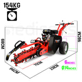NNEMB Trencher 550mm / 24 Trench Ditch Digger 4-stroke Petrol Chain Driven