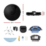 NNEDSZ Robot Vacuum Cleaner Robotic LDS Distance Sensor Automatic Carpet Floor Mop