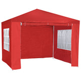 NNEDPE 3x3m Wallaroo Outdoor Party Wedding Event Gazebo Tent - Red