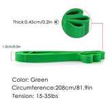 NNEIDS Band Heavy Duty Exercise Fitness Workout Band Green 50-125lbs