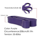 NNEIDS Band Heavy Duty Exercise Fitness Workout Band Purple 35-85lbs