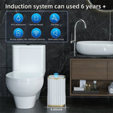 NNEOBA Smart Sensor Garbage Bin Kitchen Bathroom Toilet Trash Can Best Automatic Induction Waterproof Bin with Lid 10/15L