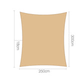 NNEDSZ 2.5 x 3 Shade Sail Cloth - Sand Beige