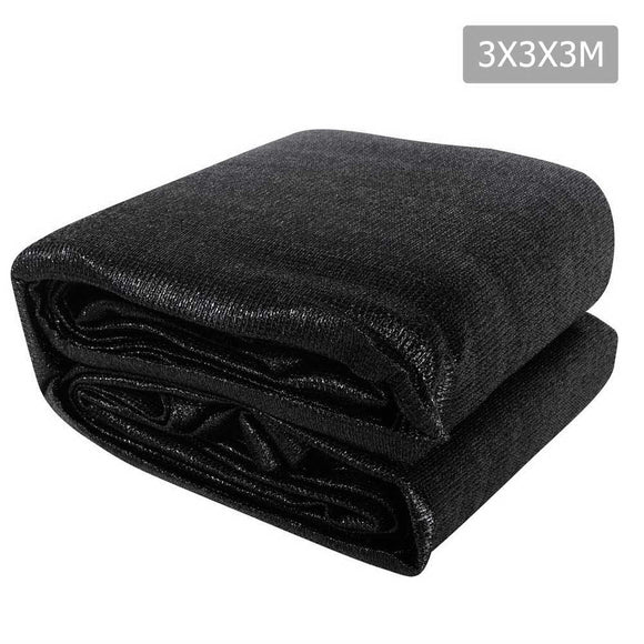 NNEDSZ 3 x 3 x 3m Triangle Shade Sail Cloth - Black
