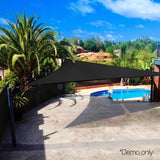 NNEDSZ 3 x 3 x 3m Triangle Shade Sail Cloth - Black