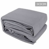 NNEDSZ 3 x 3 x 3m Triangle Shade Sail Cloth - Grey