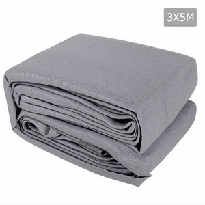 NNEDSZ 3 x 5m Rectangle Shade Sail Cloth - Grey