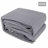 NNEDSZ 4 x 5m Rectangle Shade Sail Cloth - Grey