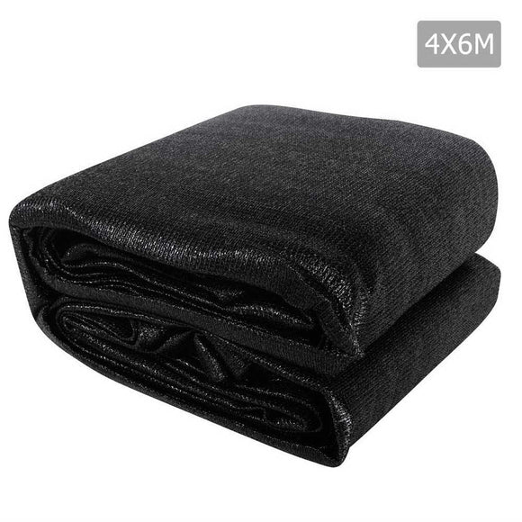 NNEDSZ 4 x 6m Rectangle Shade Sail Cloth - Black