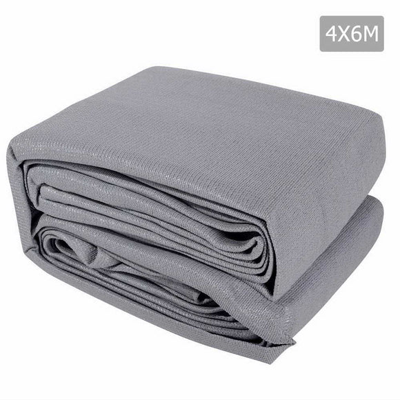 NNEDSZ 4 x 6m Rectangle Shade Sail Cloth - Grey