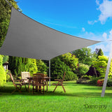 NNEDSZ 4 x 6m Rectangle Shade Sail Cloth - Grey